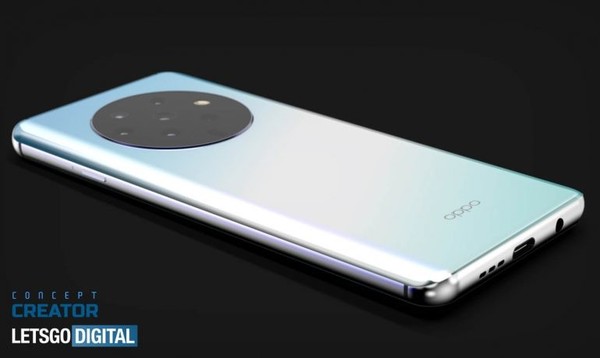 OPPO新機(jī)烘托圖（圖取自letsgodigital）